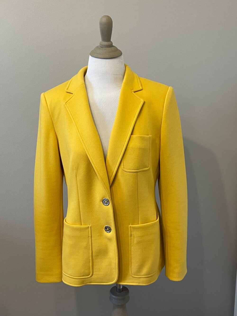 Tommy Hilfiger Women's Yellow Blazer Size 10